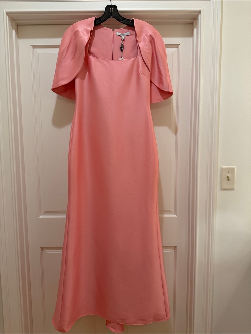 Badgley Mischka Coral Mikado Dress